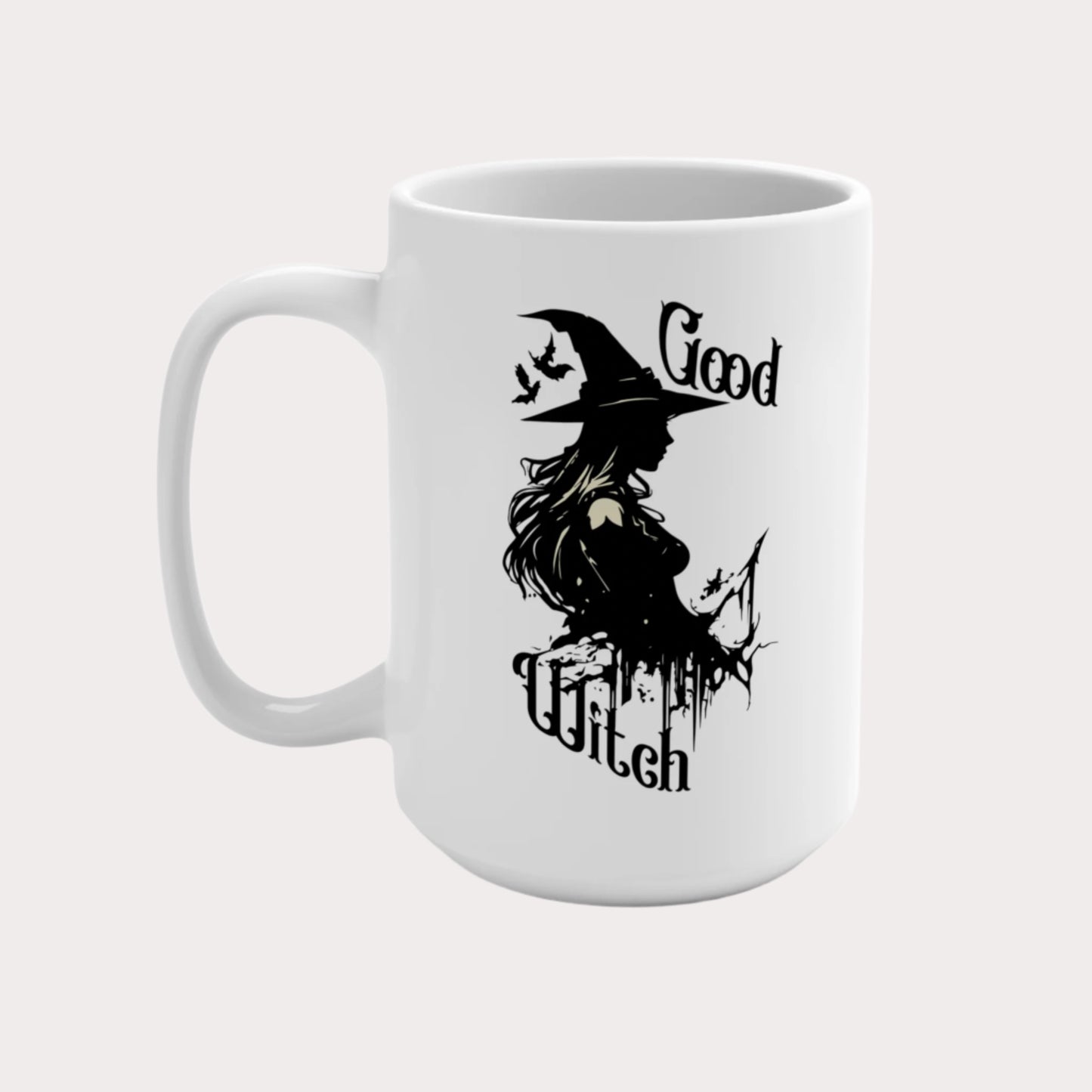 The Aradia—'Good Witch' 'Bad Witch' 15oz Duality Coffee Mug - Enchanting Drinkware for the Mystical Soul