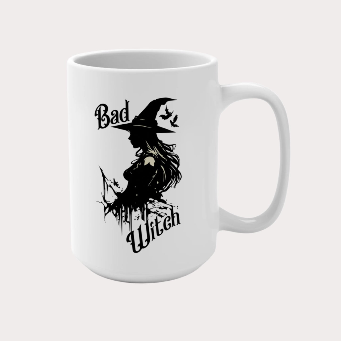 The Aradia—'Good Witch' 'Bad Witch' 15oz Duality Coffee Mug - Enchanting Drinkware for the Mystical Soul