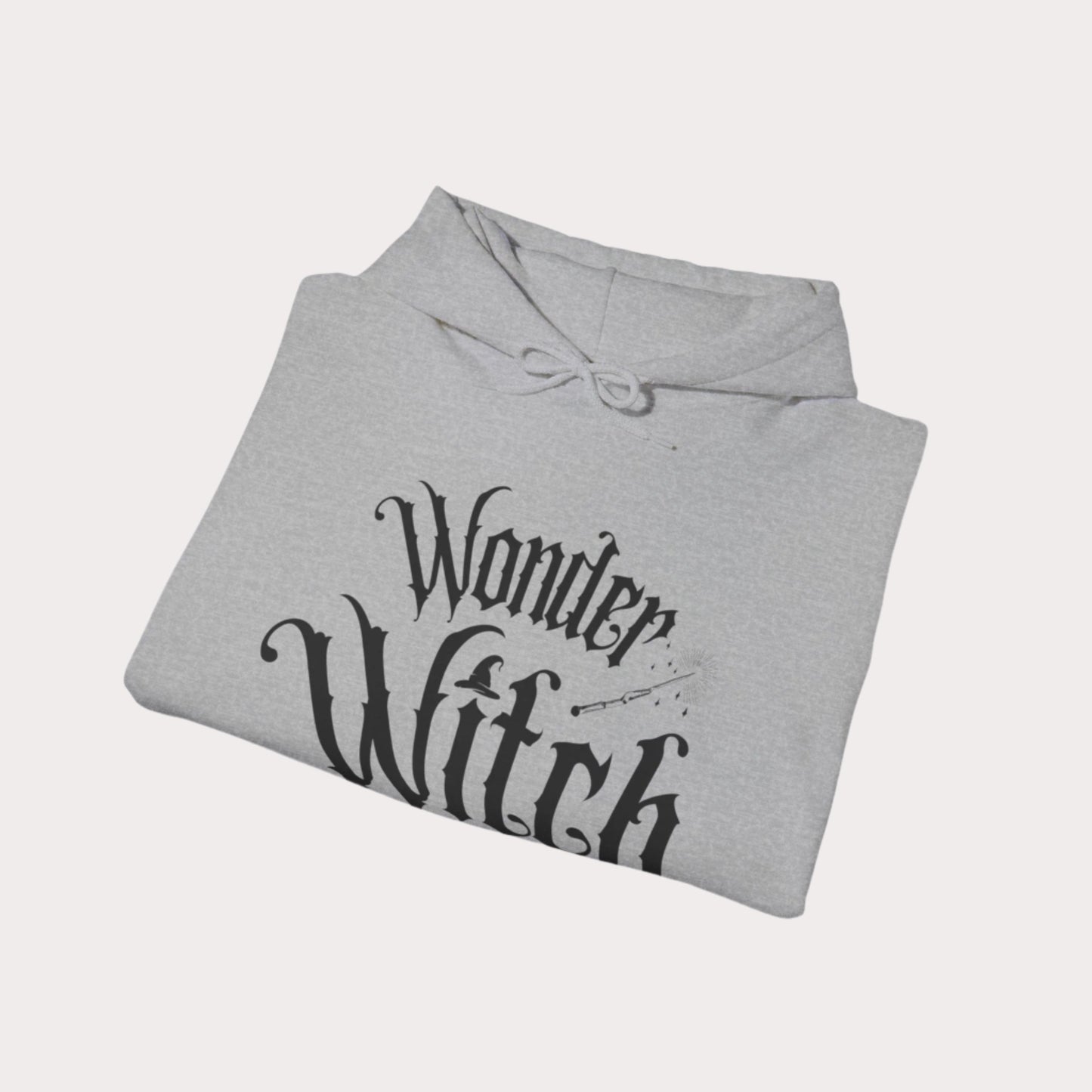 'Wonder Witch' Unisex Heavy Blend™ Hooded Sweatshirt - Cozy Magic for Halloween and Everyday Wear