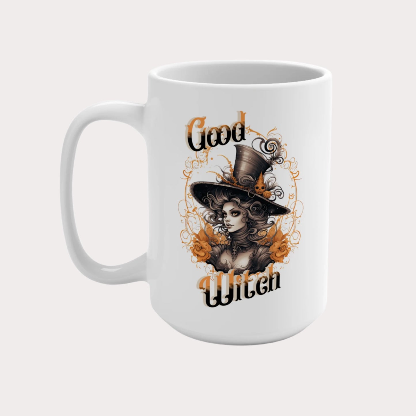 The Hatter—'Good Witch' 'Bad Witch' 15oz Duality Mug - Enchanting Drinkware for the Mystical Soul