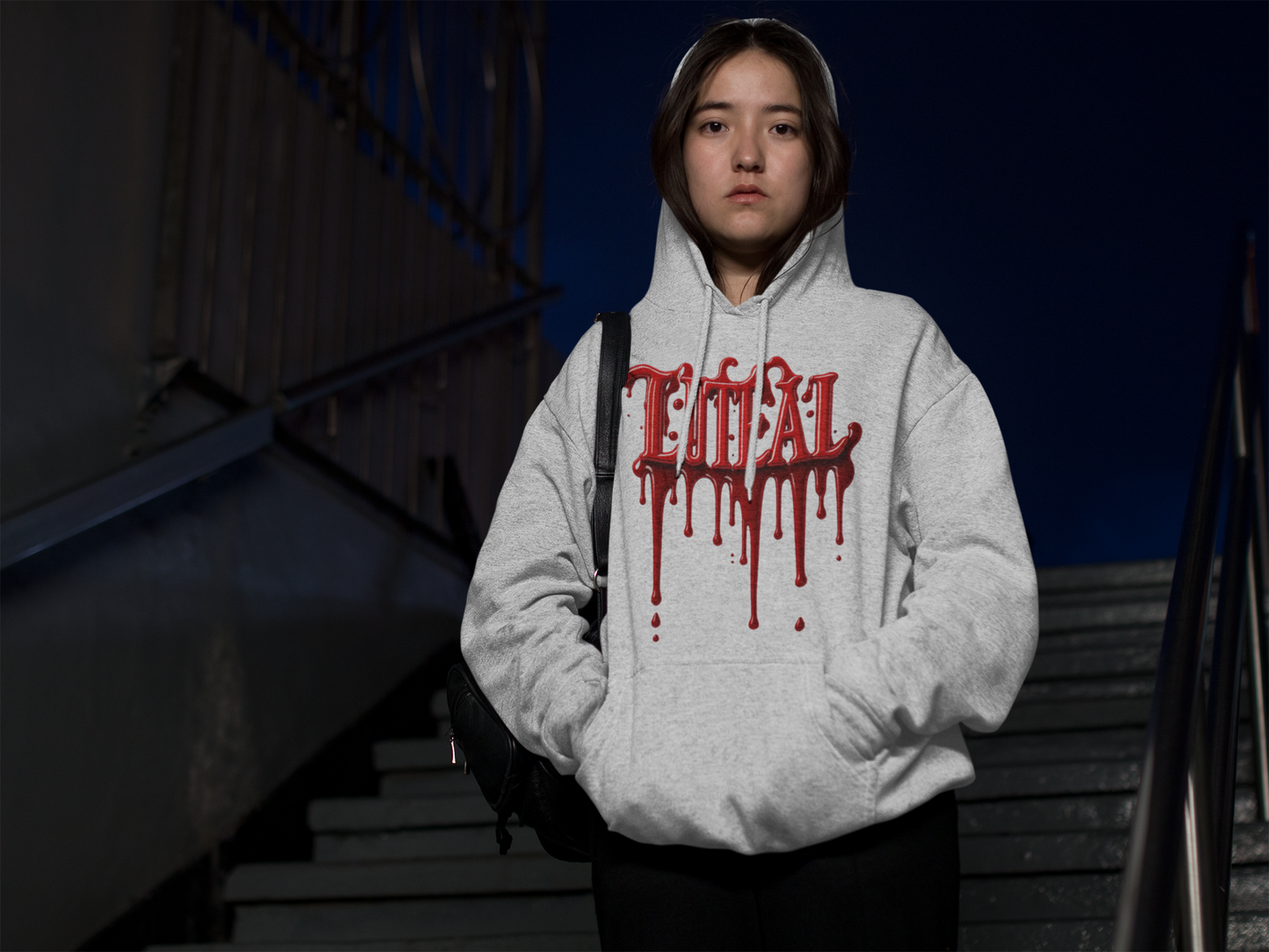 'LUTEAL' Phase Blood Drip Heavy Blend™ Hoodie - Casual and Edgy Wear for Everyday Comfort
