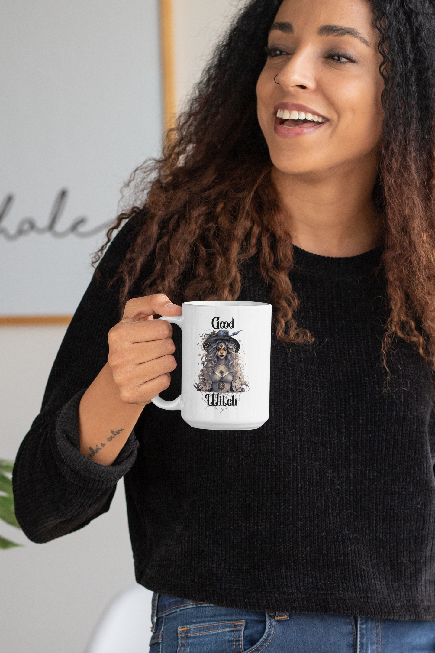 The Umbra—'Good Witch' 'Bad Witch' 15oz Duality Mug - Enchanting Drinkware for the Mystical Soul