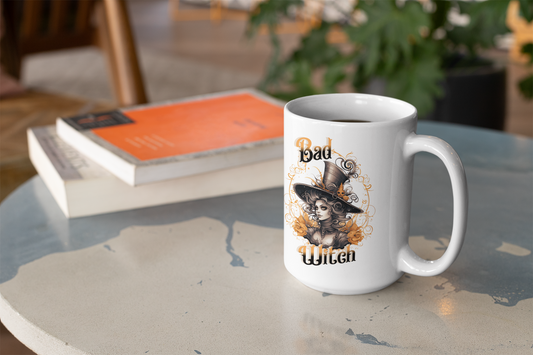 The Hatter—'Good Witch' 'Bad Witch' 15oz Duality Mug - Enchanting Drinkware for the Mystical Soul