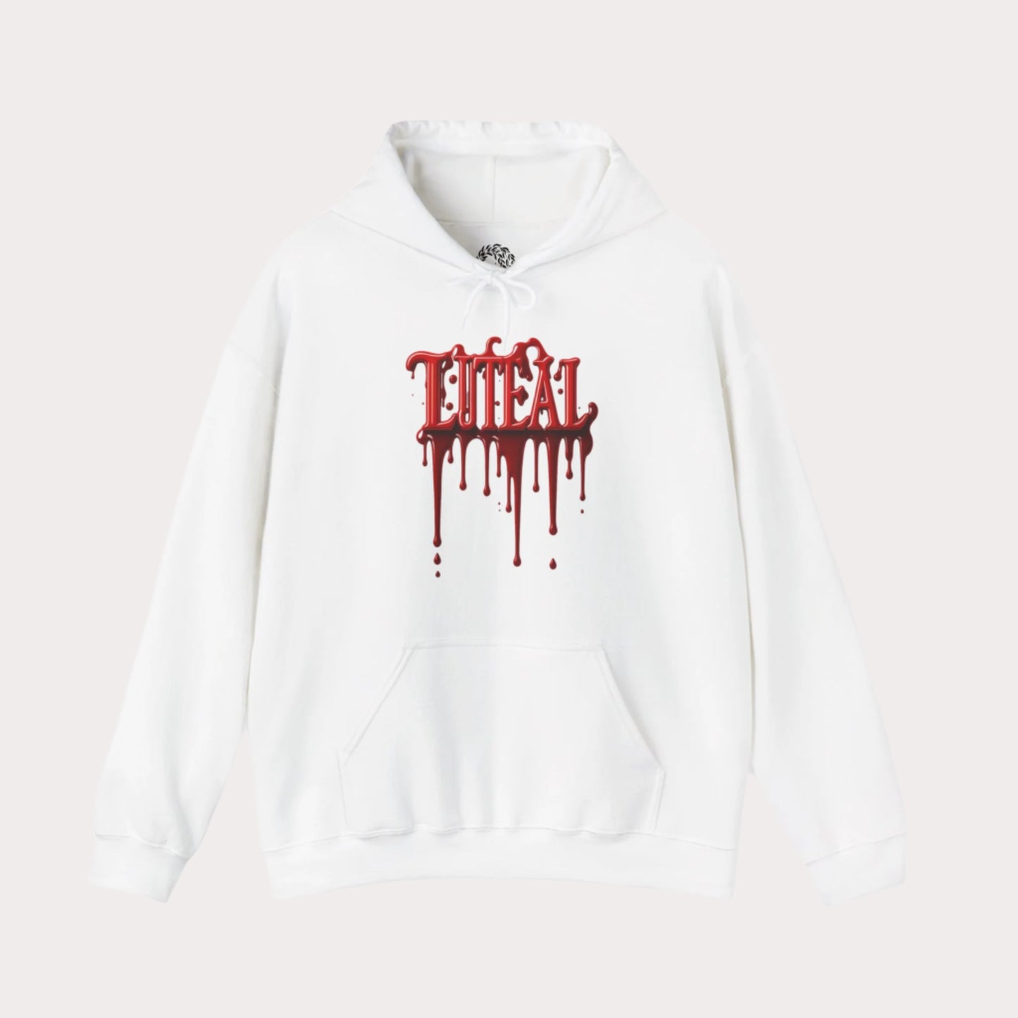 'LUTEAL' Phase Blood Drip Heavy Blend™ Hoodie - Casual and Edgy Wear for Everyday Comfort