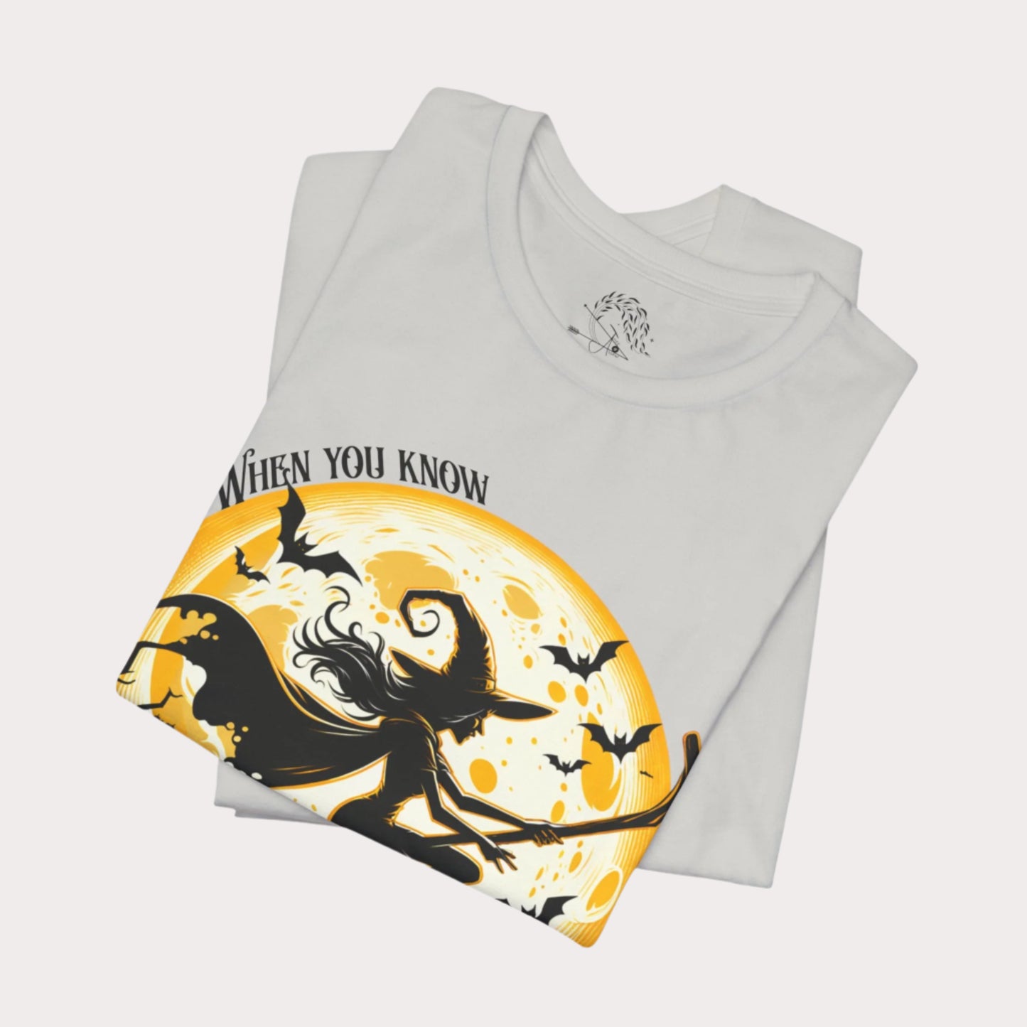 'When You Know You're Batshit Crazy' Flying Witch Graphic T-Shirt