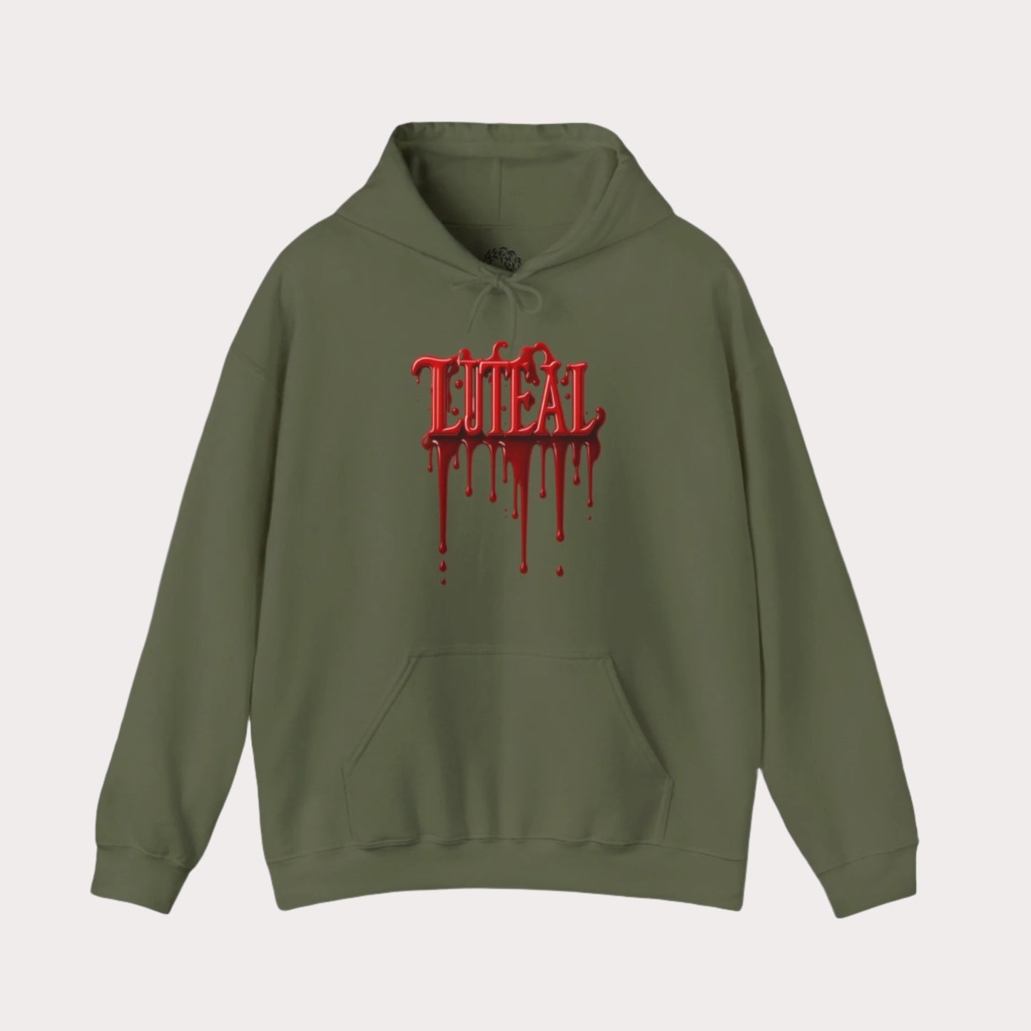 'LUTEAL' Phase Blood Drip Heavy Blend™ Hoodie - Casual and Edgy Wear for Everyday Comfort