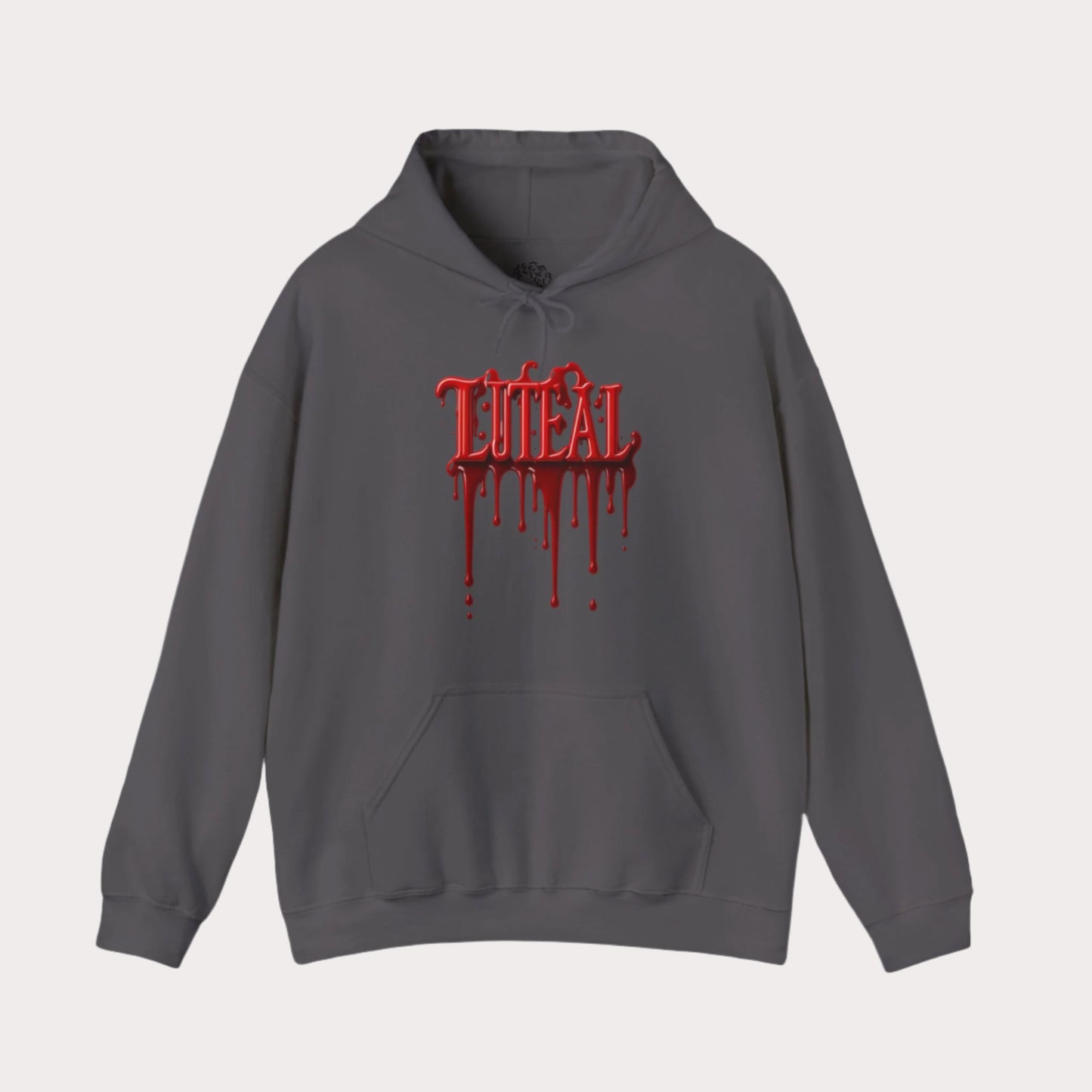 'LUTEAL' Phase Blood Drip Heavy Blend™ Hoodie - Casual and Edgy Wear for Everyday Comfort
