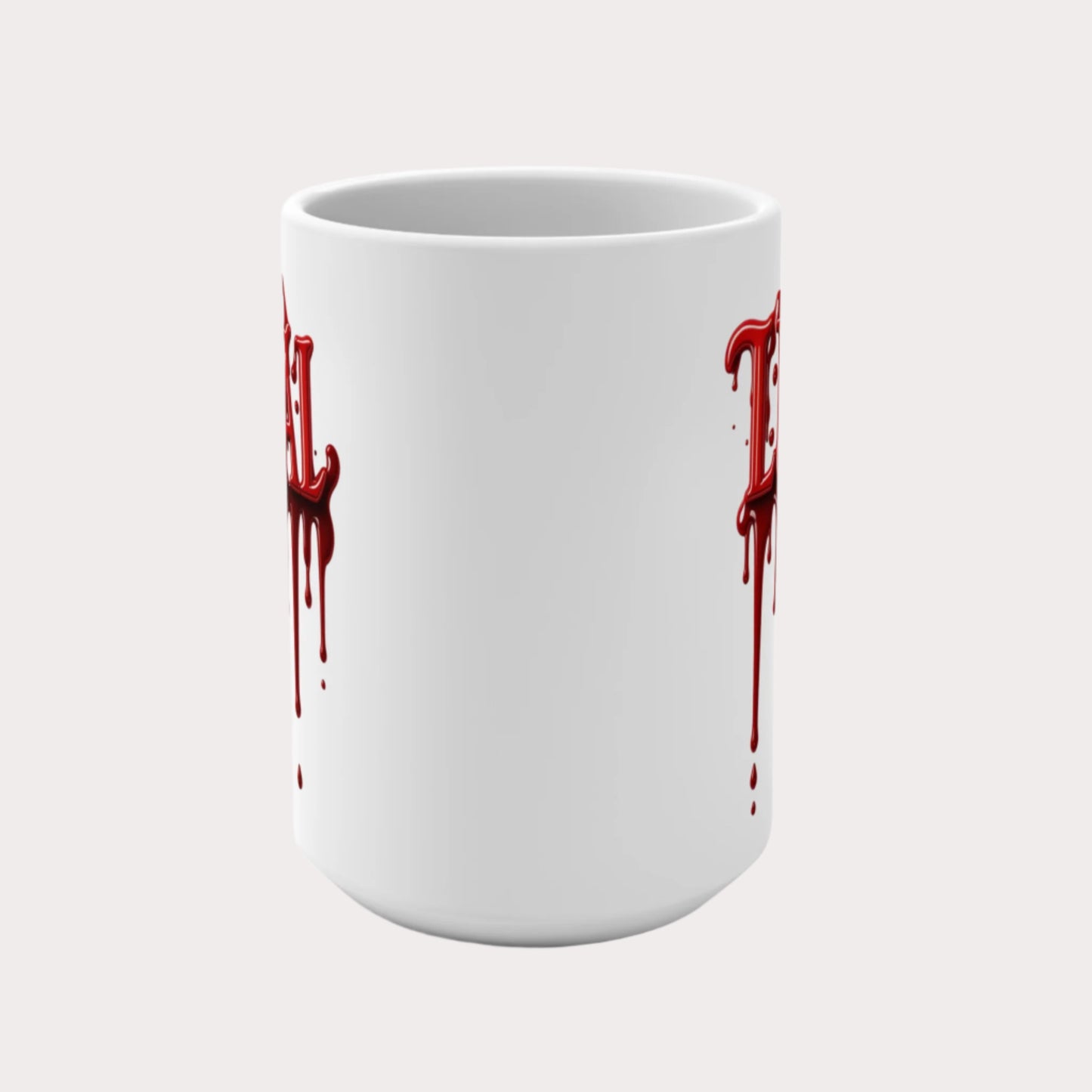 LUTEAL Drip Logo Mug – Sip with Power – 15oz Mug - Coffee Cup for for Menstrual Awareness