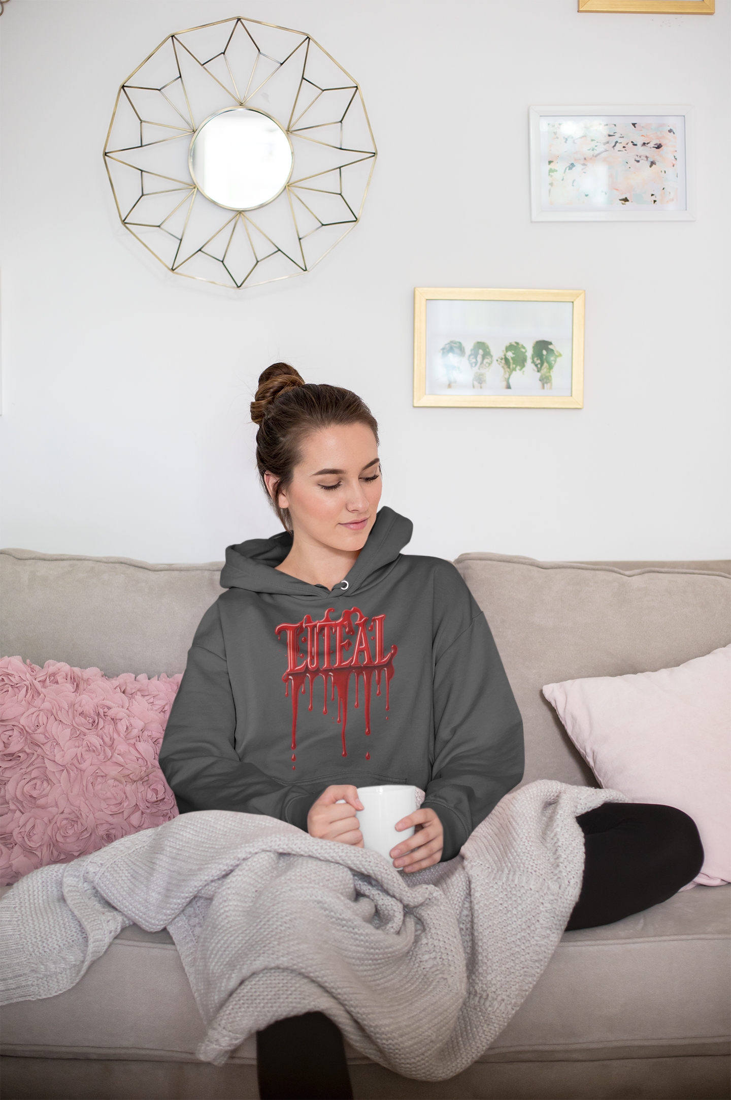 'LUTEAL' Phase Blood Drip Heavy Blend™ Hoodie - Casual and Edgy Wear for Everyday Comfort