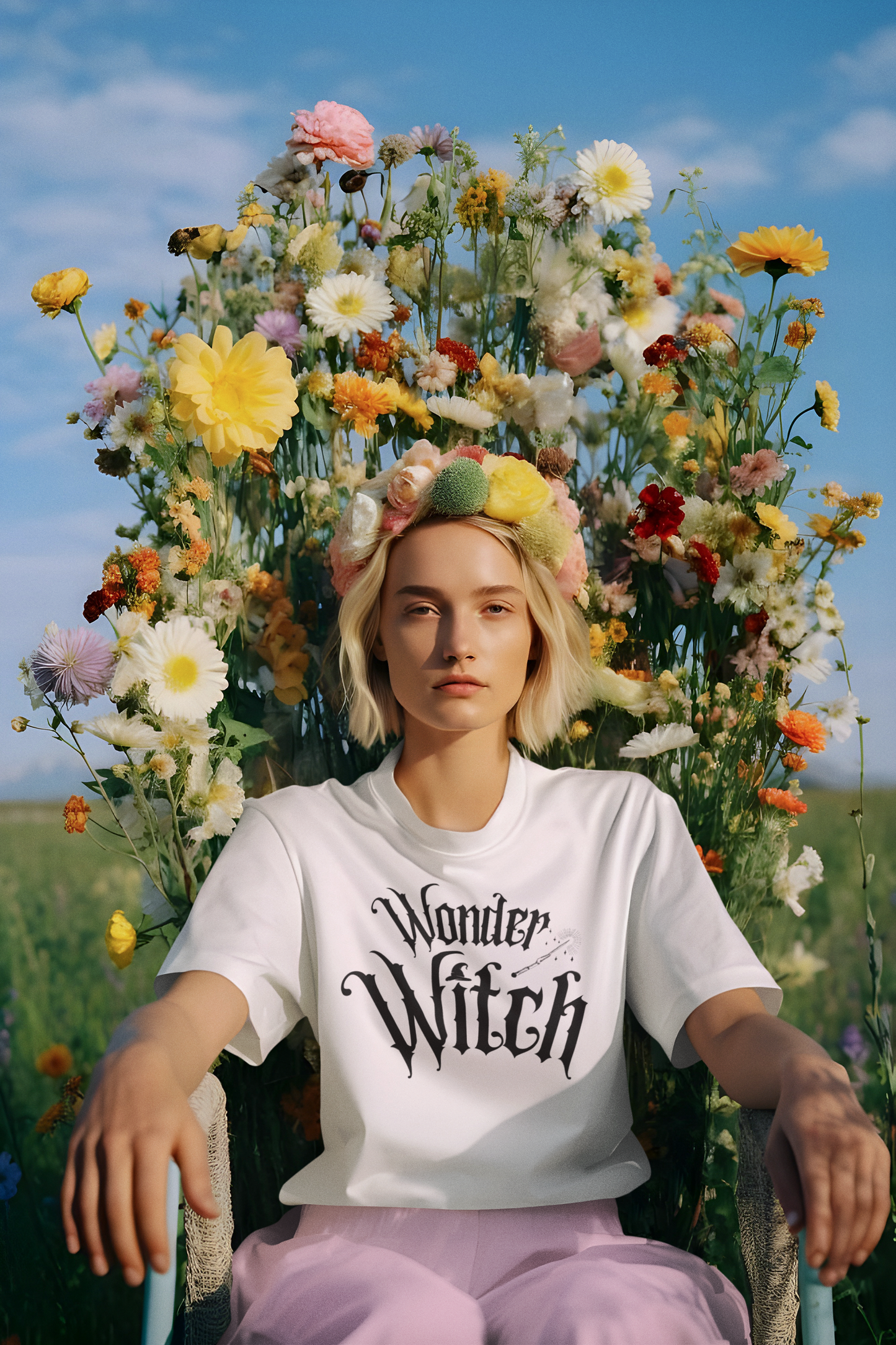'Wonder Witch' Unisex Short Sleeve Casual Wear Tee Shirt