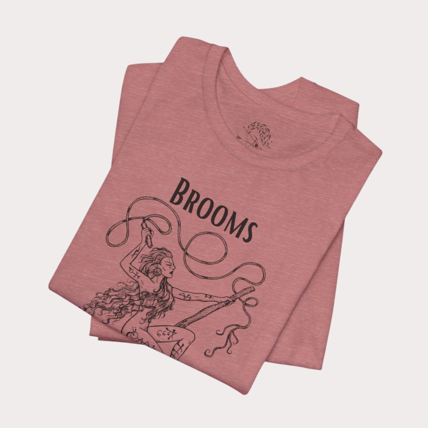 'Brooms Aren't The Only Think I Ride' Flying Witch on a Broom Graphic T-Shirt