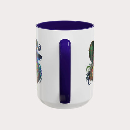The Faegrin—'Good Witch' 'Bad Witch' 15oz Ceramic Duality Mug - Enchanting Drinkware for the Mystical Soul